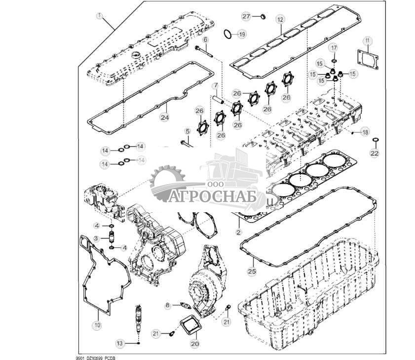9901 Engine Overhaul Kit 22 